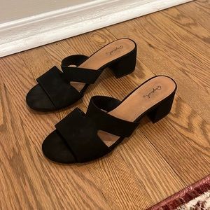 Black Sandal Heel